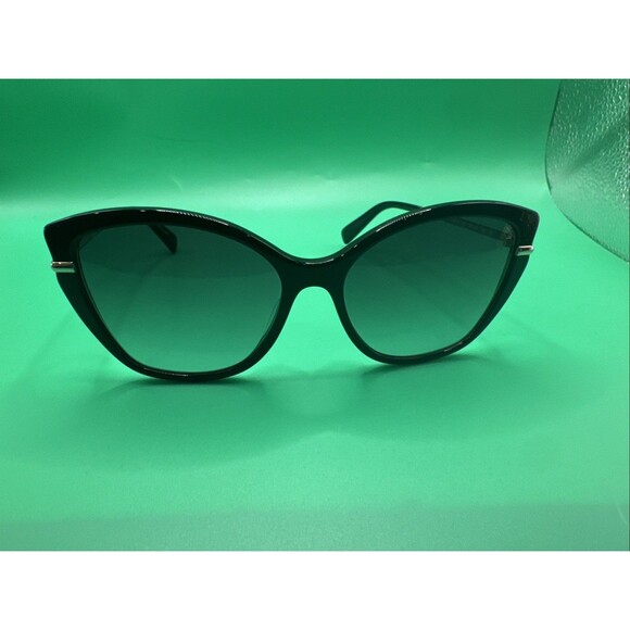 Longchamp Womens Sunglasses Black Cateye Gradient Acetate (57-16-140) LO627S NEW main image 7